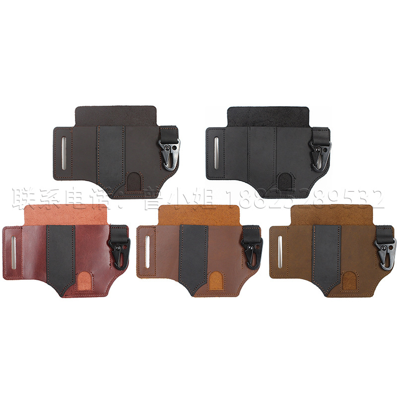 Stock Cowhide EDC Tactical Tool Leather Sheath Outdoor Survival Flashlight Pen Storage Waist Bag SelfDefense Waist Bag Stock Cowhide EDC Tactical Tool Leather Sheath Outdoor Survival Flashlight Pen Storage Waist Bag SelfDefense Waist Bag