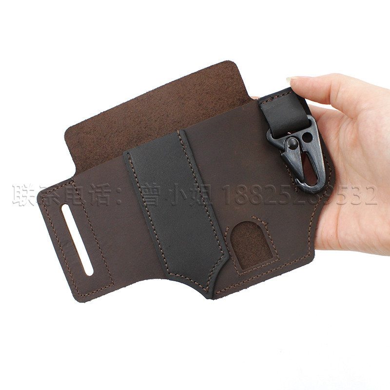 Stock Cowhide EDC Tactical Tool Leather Sheath Outdoor Survival Flashlight Pen Storage Waist Bag SelfDefense Waist Bag Stock Cowhide EDC Tactical Tool Leather Sheath Outdoor Survival Flashlight Pen Storage Waist Bag SelfDefense Waist Bag