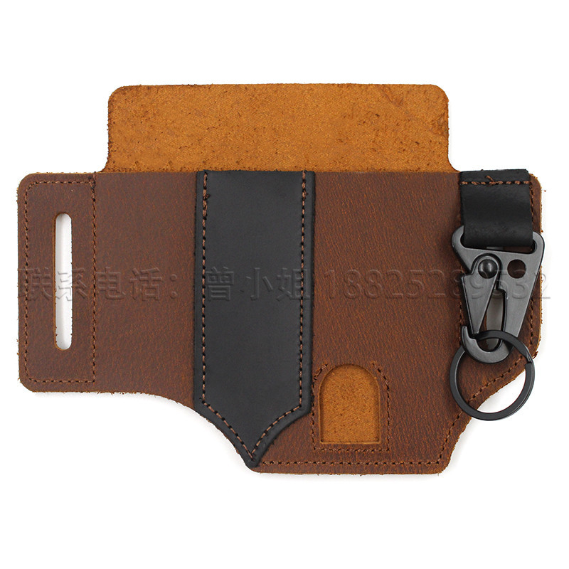 Stock Cowhide EDC Tactical Tool Leather Sheath Outdoor Survival Flashlight Pen Storage Waist Bag SelfDefense Waist Bag Stock Cowhide EDC Tactical Tool Leather Sheath Outdoor Survival Flashlight Pen Storage Waist Bag SelfDefense Waist Bag