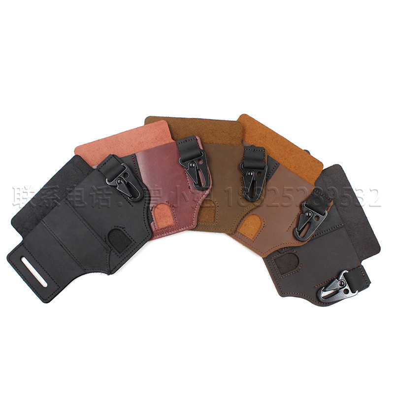 Stock Cowhide EDC Tactical Tool Leather Sheath Outdoor Survival Flashlight Pen Storage Waist Bag SelfDefense Waist Bag Stock Cowhide EDC Tactical Tool Leather Sheath Outdoor Survival Flashlight Pen Storage Waist Bag SelfDefense Waist Bag