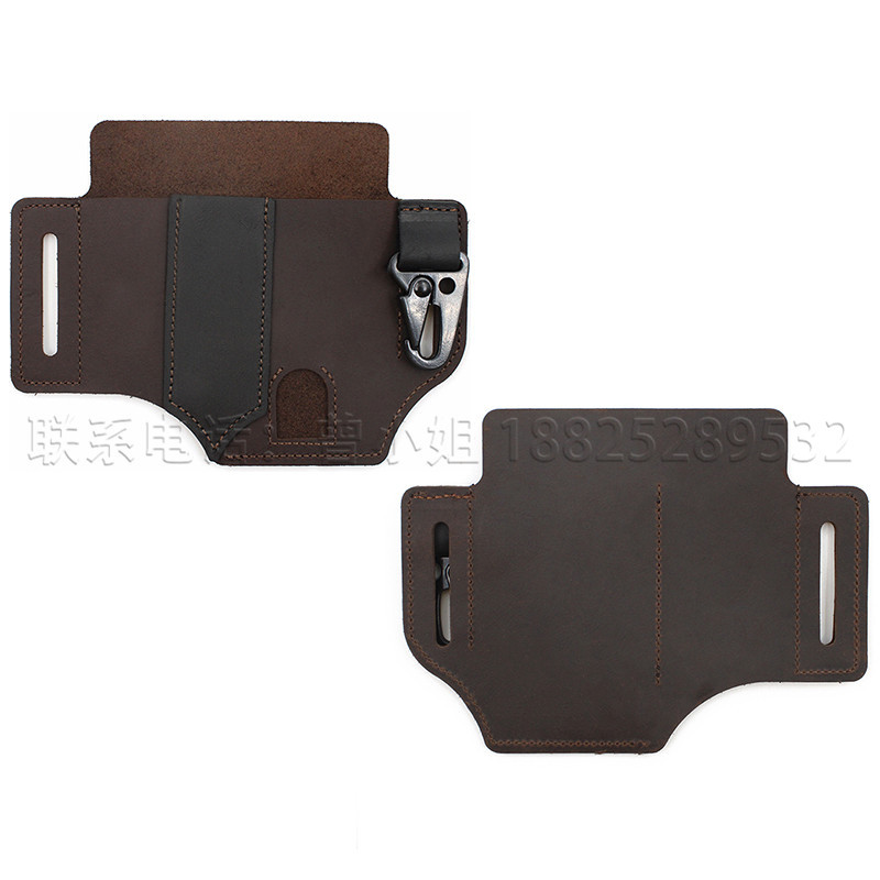 Stock Cowhide EDC Tactical Tool Leather Sheath Outdoor Survival Flashlight Pen Storage Waist Bag SelfDefense Waist Bag Stock Cowhide EDC Tactical Tool Leather Sheath Outdoor Survival Flashlight Pen Storage Waist Bag SelfDefense Waist Bag