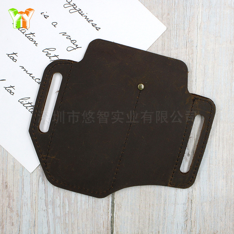 Stock Cowhide EDC Tactical Tool Leather Sheath Outdoor Survival Flashlight Pen Storage Waist Bag SelfDefense Waist Bag Stock Cowhide EDC Tactical Tool Leather Sheath Outdoor Survival Flashlight Pen Storage Waist Bag SelfDefense Waist Bag