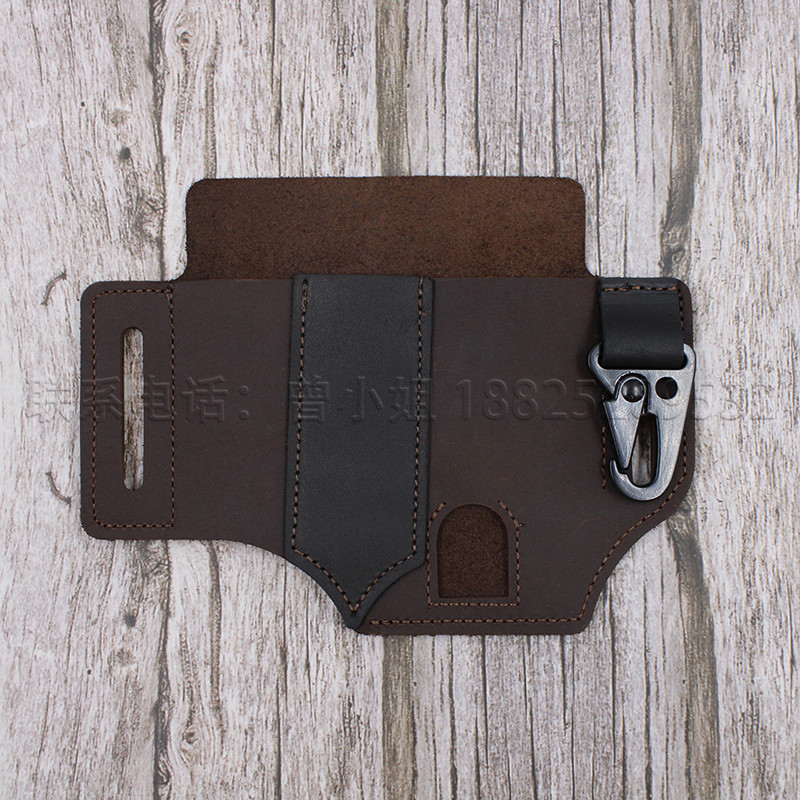 Stock Cowhide EDC Tactical Tool Leather Sheath Outdoor Survival Flashlight Pen Storage Waist Bag SelfDefense Waist Bag Stock Cowhide EDC Tactical Tool Leather Sheath Outdoor Survival Flashlight Pen Storage Waist Bag SelfDefense Waist Bag