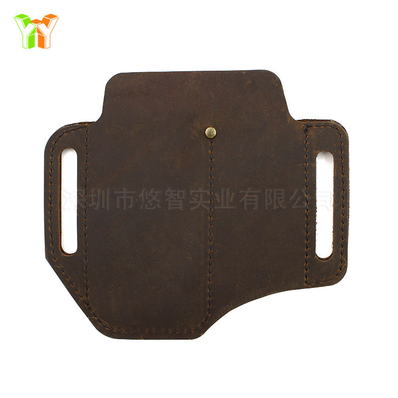 Stock Cowhide EDC Tactical Tool Leather Sheath Outdoor Survival Flashlight Pen Storage Waist Bag SelfDefense Waist Bag Stock Cowhide EDC Tactical Tool Leather Sheath Outdoor Survival Flashlight Pen Storage Waist Bag SelfDefense Waist Bag