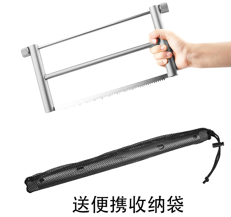 Outdoor Folding Saw Aluminum Alloy Portable Tool Handmade Home Saw Camping Survival Quick Release Saw Bow Log Saw