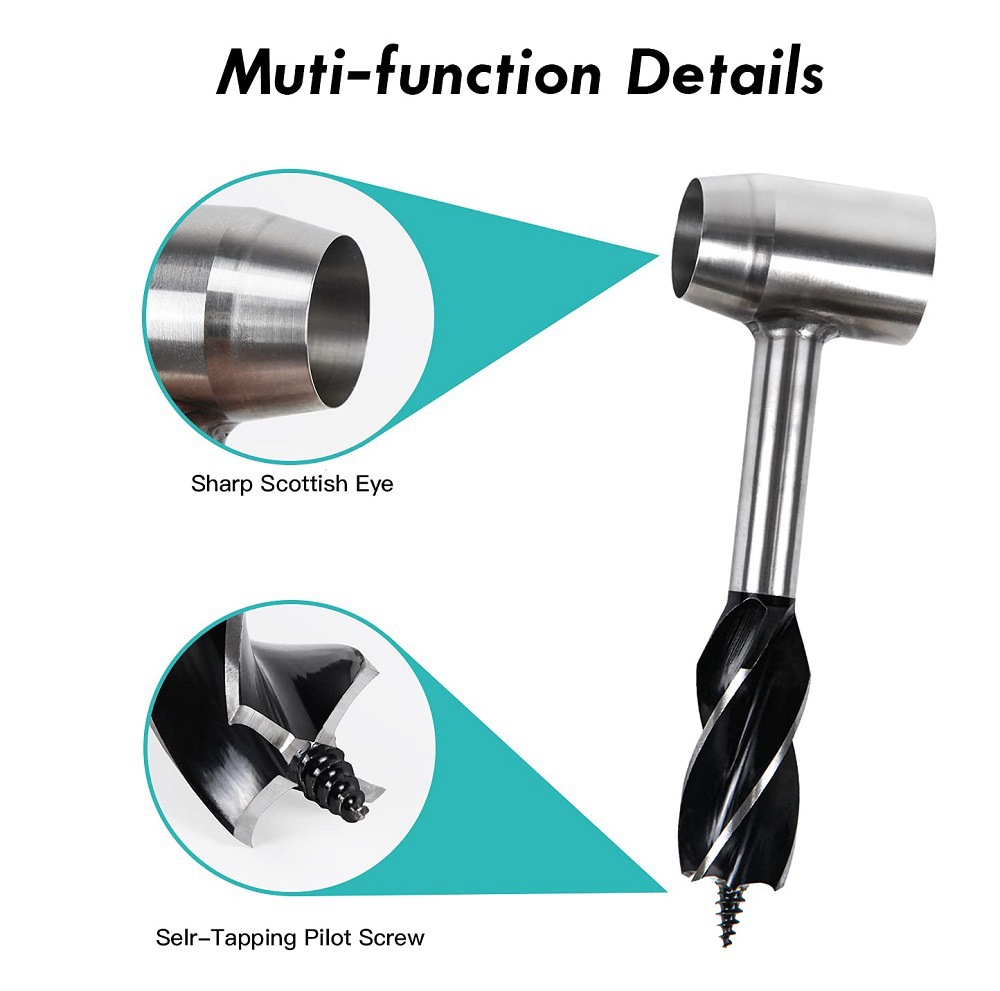 New Woodworking Hand Drill Outdoor Multi-Functional Survival Drill Hand Twist Drill Manual Auger