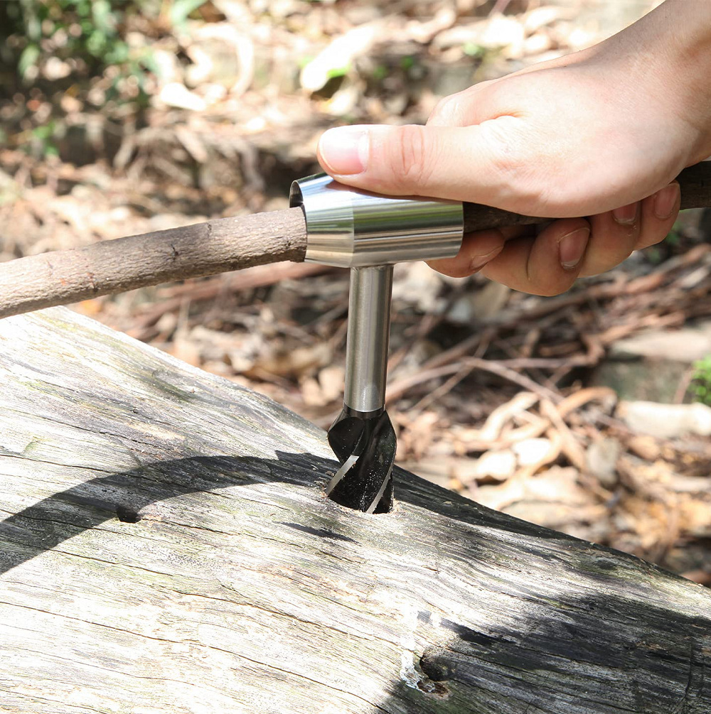 New Woodworking Hand Drill Outdoor Multi-Functional Survival Drill Hand Twist Drill Manual Auger