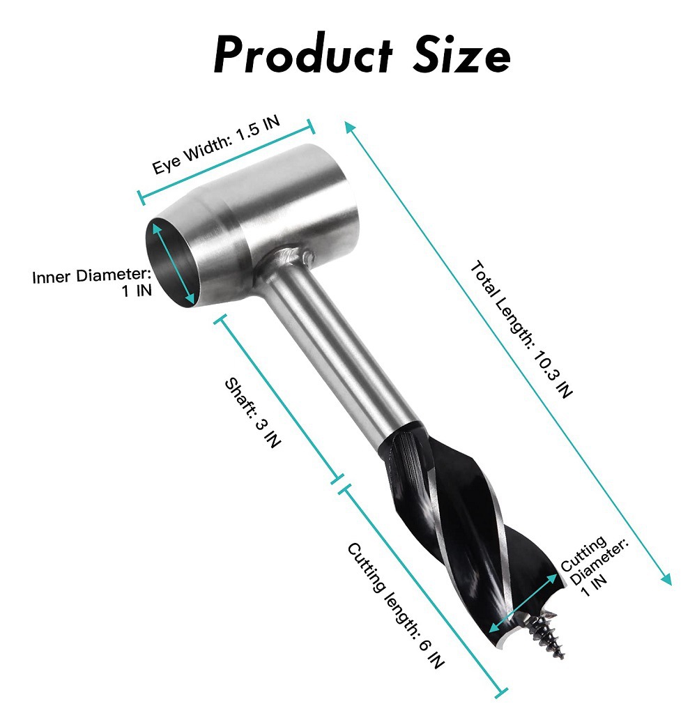 New Woodworking Hand Drill Outdoor Multi-Functional Survival Drill Hand Twist Drill Manual Auger