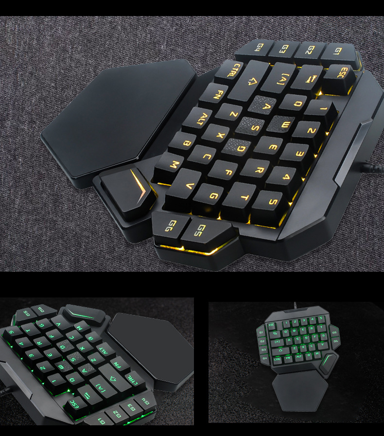 Applicable to PS4 Exclusive for Cross-Border Chicken-Eating One-Hand Keyboard King Glory Lol Jesus Survival Game Keyboard