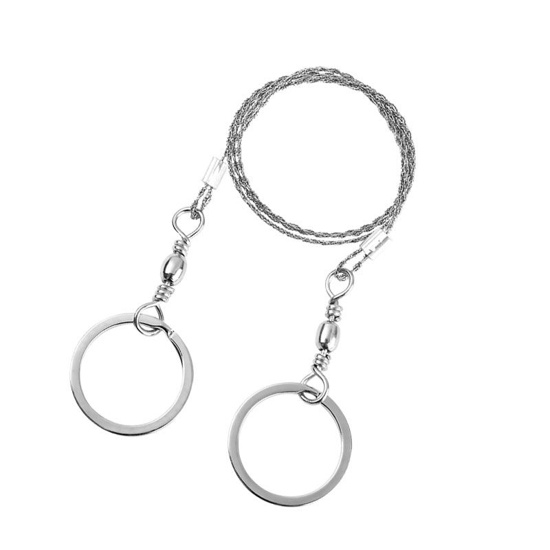 Outdoor Survival Saw Equipment Wire Saw  Coping Saw Stainless Steel Wire Rope Multi-Directional Wire Saw