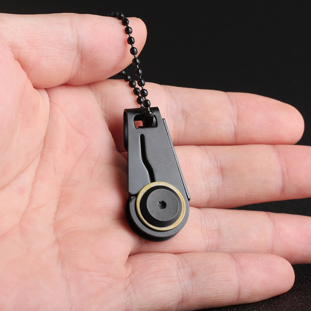 Foreign Trade Supply Mini Zipper Knife Outdoor Carry Survival EDC Gadget Keychain Pendant Folding Knife