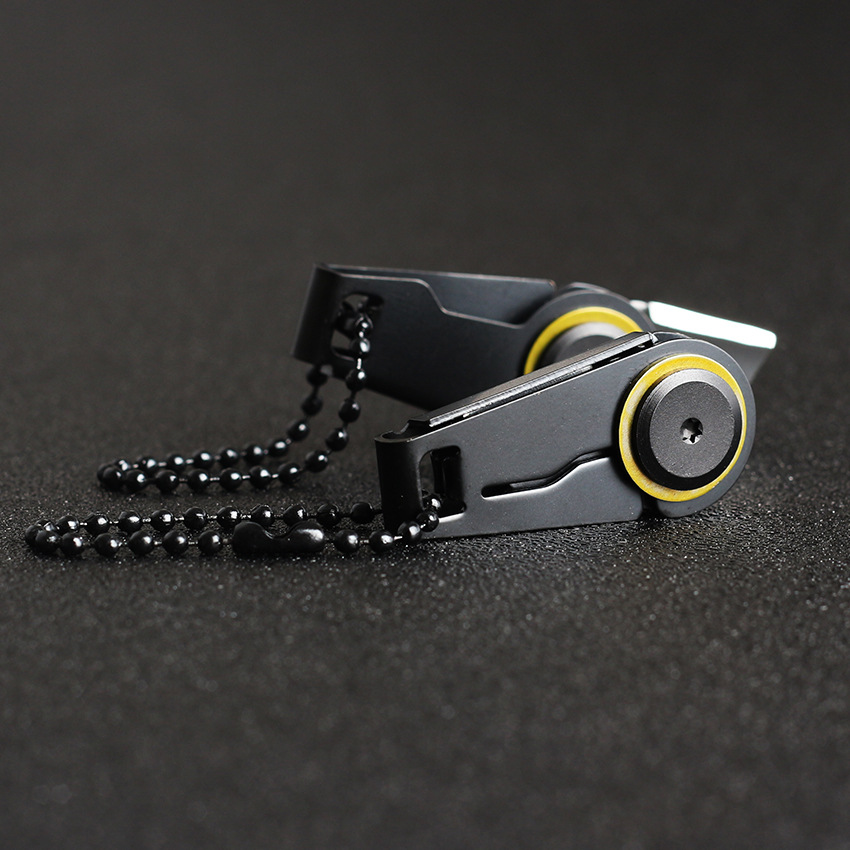 Foreign Trade Supply Mini Zipper Knife Outdoor Carry Survival EDC Gadget Keychain Pendant Folding Knife
