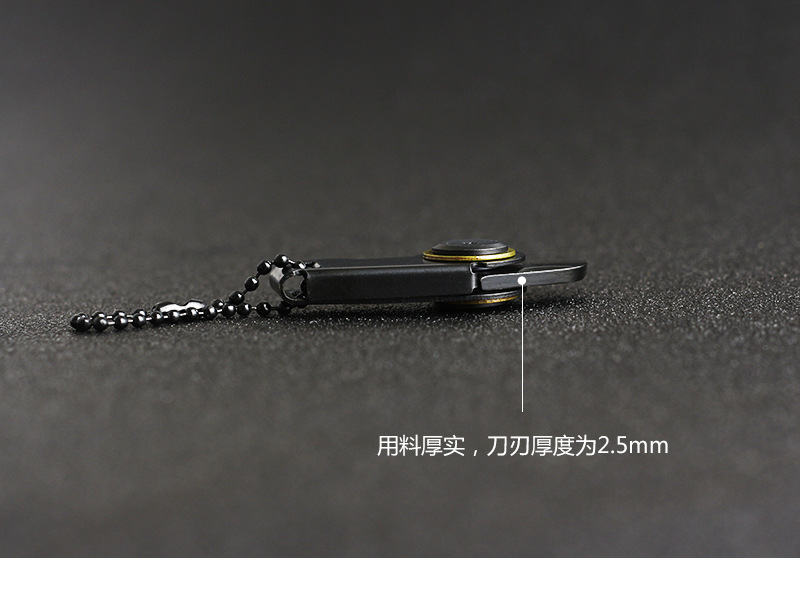 Foreign Trade Supply Mini Zipper Knife Outdoor Carry Survival EDC Gadget Keychain Pendant Folding Knife
