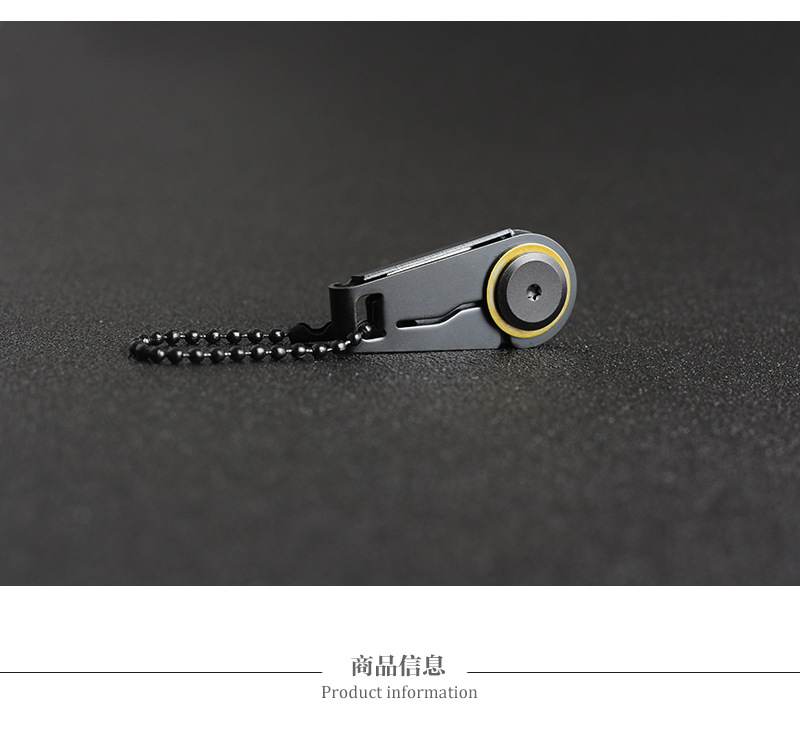Foreign Trade Supply Mini Zipper Knife Outdoor Carry Survival EDC Gadget Keychain Pendant Folding Knife