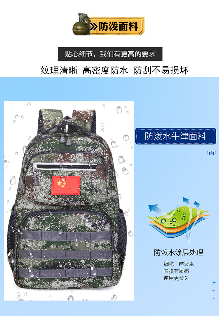 Jesus Survival Backpack Eating Chicken Level 3 Backpack Same Camouflage Student Schoolbag Large Capacity Tactical Backpack Computer Bag