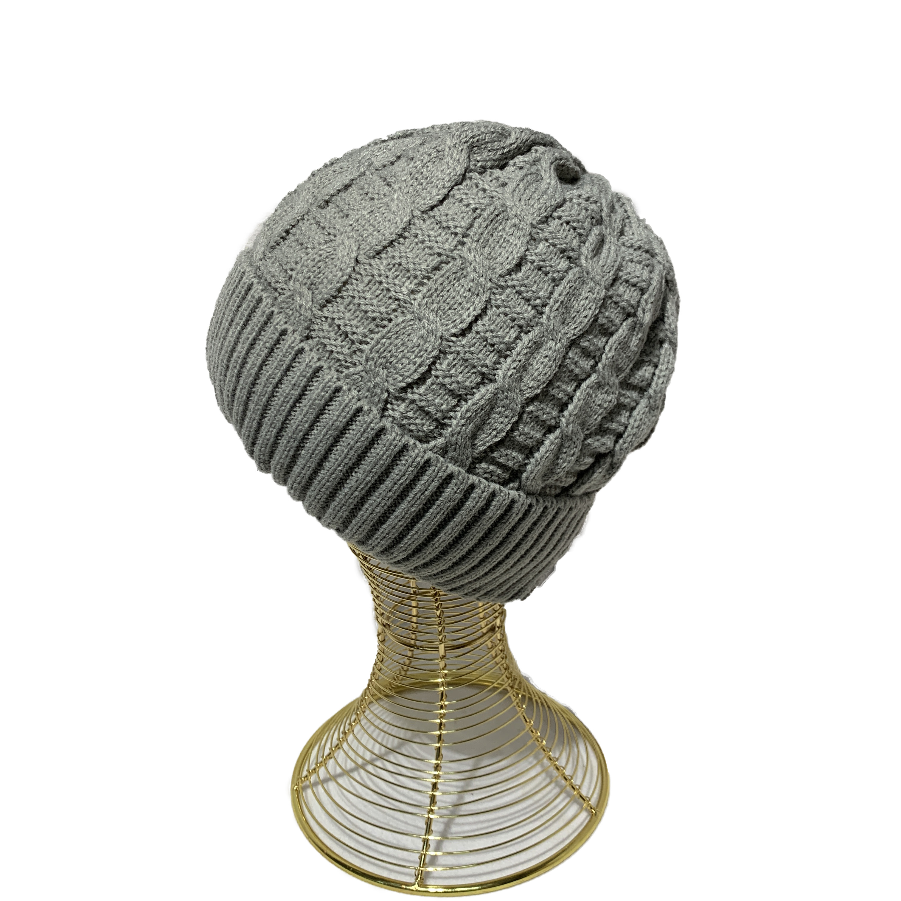 Cashmere Twist Fleece-Lined Thickened Knitting Acrylic Woolen Cap Winter Warm Hot Sale Sugar Treasure Supply