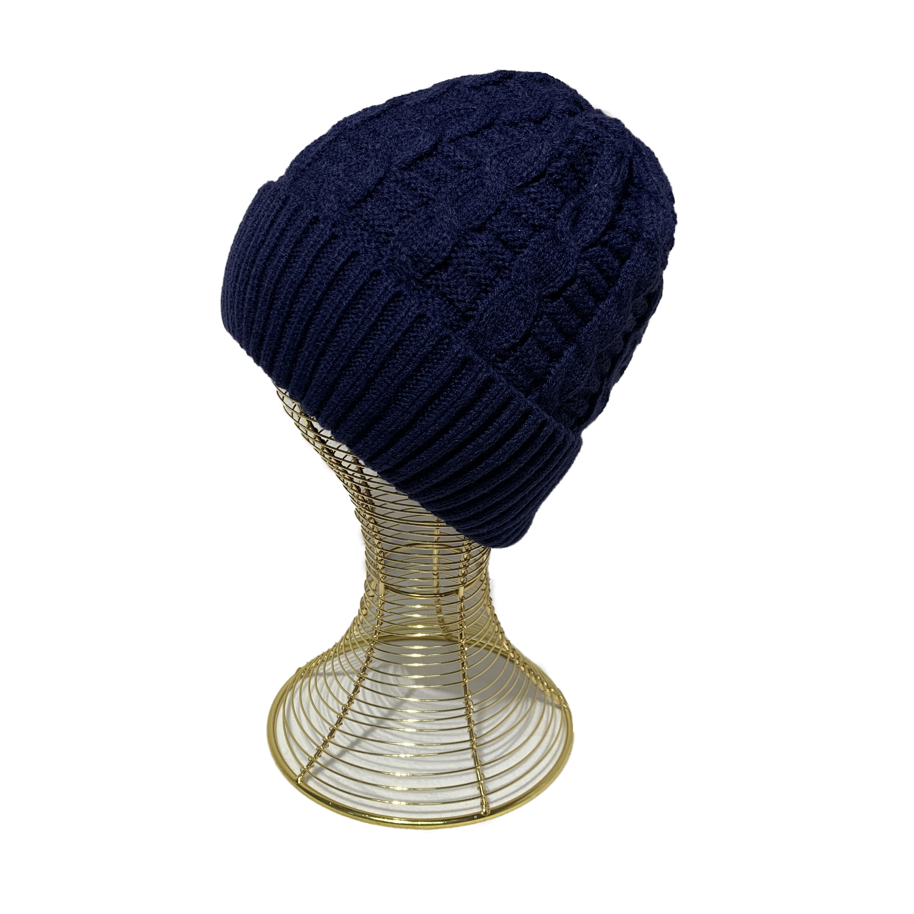 Cashmere Twist Fleece-Lined Thickened Knitting Acrylic Woolen Cap Winter Warm Hot Sale Sugar Treasure Supply