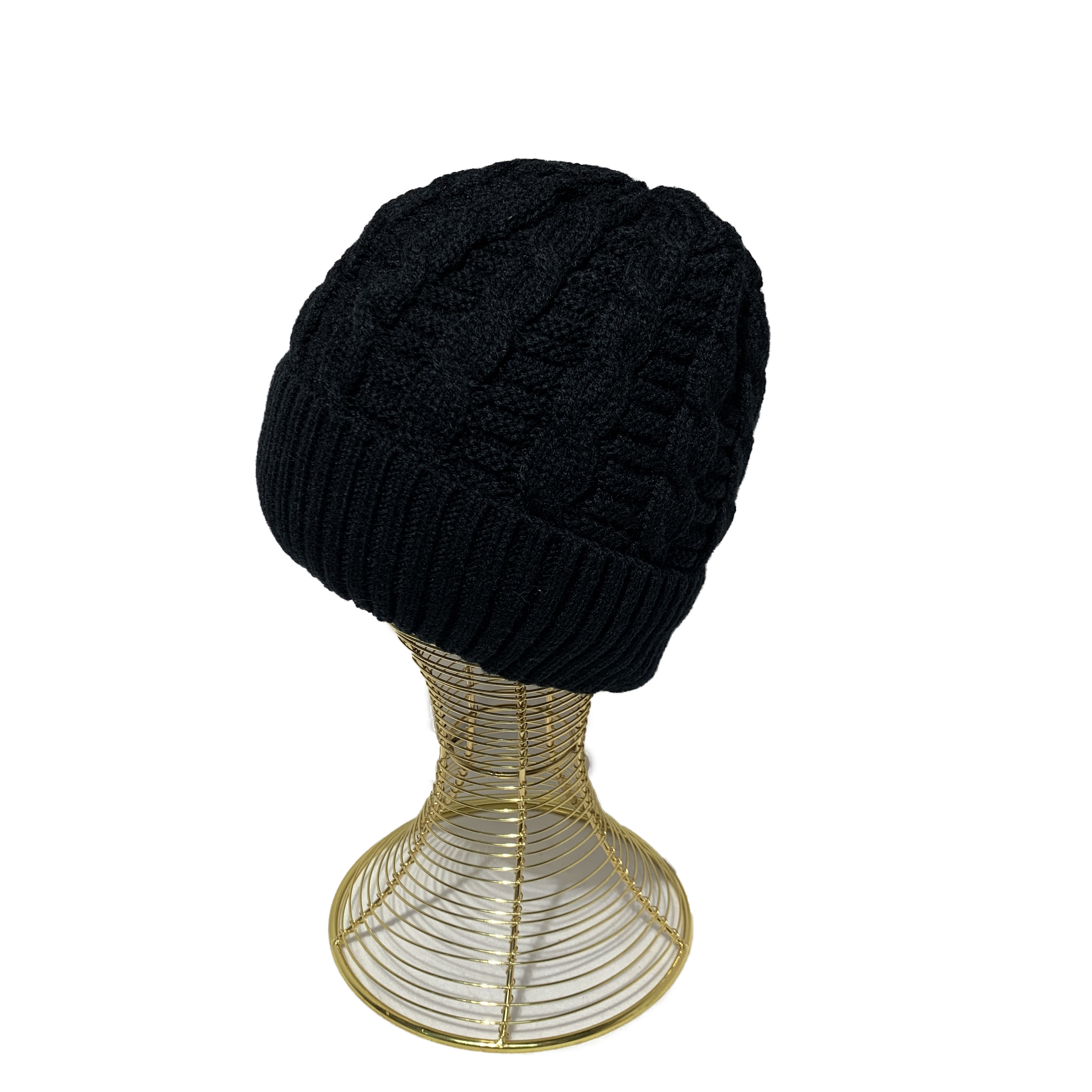 Cashmere Twist Fleece-Lined Thickened Knitting Acrylic Woolen Cap Winter Warm Hot Sale Sugar Treasure Supply