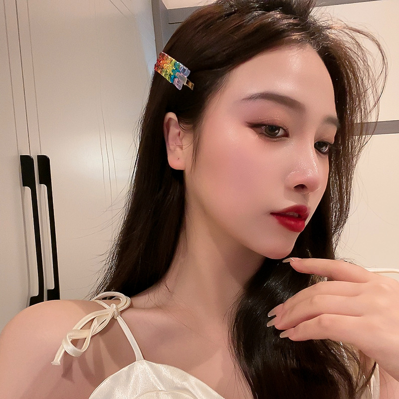 Japanese Sweet Girlfriends Colorful Acrylic Bear Barrettes Fashion Personality Trendy Student Temperamental Duckbilled Hair Accessories Women Japanese Sweet Girlfriends Colorful Acrylic Bear Barrettes Fashion Personality Trendy Student Temperamental Duckbilled Hair Accessories Women