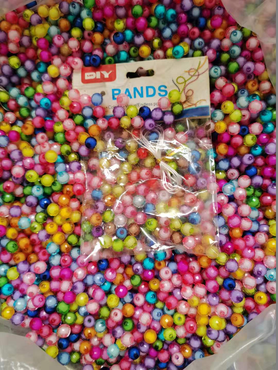 DIY Educational Toys Colorful Acrylic Beads Letters Children&#039;s Early Education Beaded Keychain Accessory Accessories Woven Necklace Bracelet