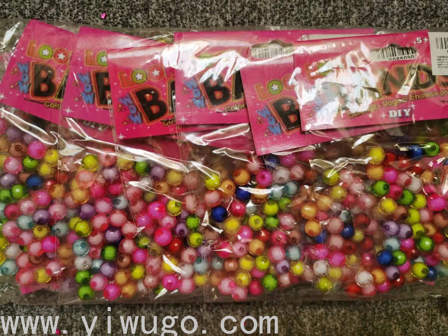 DIY Educational Toys Colorful Acrylic Beads Letters Children's Early Education Beaded Keychain Accessory Accessories Woven Necklace Bracelet