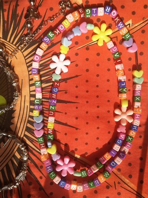 DIY Educational Toys Colorful Acrylic Beads Letters Children&#039;s Early Education Beaded Keychain Accessory Accessories Woven Necklace Bracelet
