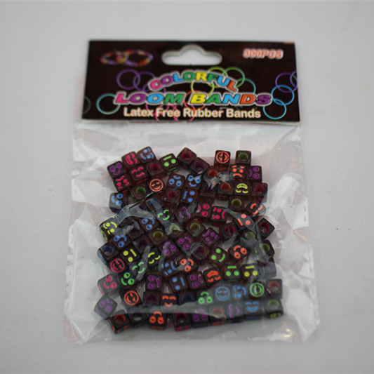 DIY Educational Toys Colorful Acrylic Beads Letters Children's Early Education Beaded Keychain Accessory Accessories Woven Necklace Bracelet