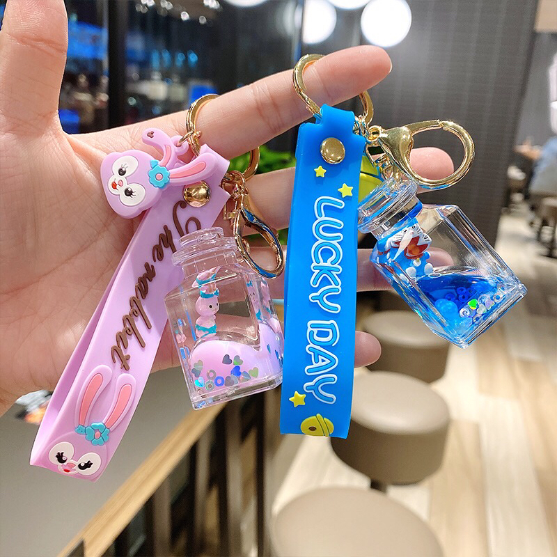 Cartoon Doll Cute Milky Tea Cup Keychain Personality Oil Acrylic Quicksand Handbag Pendant Key Chain Ring Cartoon Doll Cute Milky Tea Cup Keychain Personality Oil Acrylic Quicksand Handbag Pendant Key Chain Ring