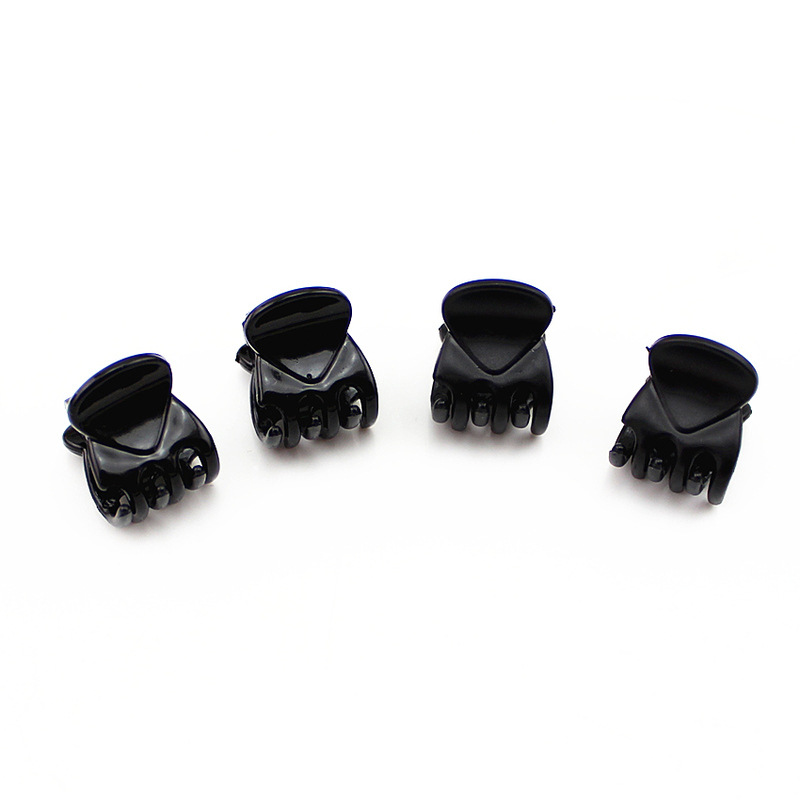 Mini Cute Barrettes Girls Broken Hair Black Bangs Small Jaw Clip Cross-Border Simple Acrylic Hair Accessories