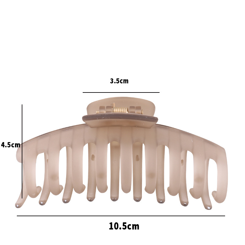 Amazon Cross-Border Acrylic 11cm Large Grip Women&#039;s Keel Barrettes Candy Color Frosted Claw Clip Headdress