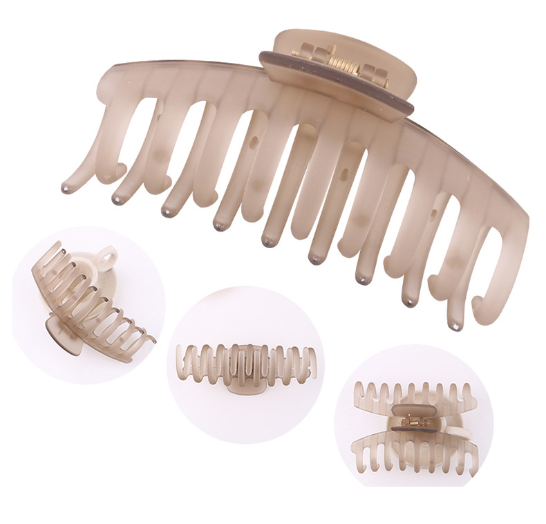 Amazon Cross-Border Acrylic 11cm Large Grip Women's Keel Barrettes Candy Color Frosted Claw Clip Headdress Amazon Cross-Border Acrylic 11cm Large Grip Women's Keel Barrettes Candy Color Frosted Claw Clip Headdress