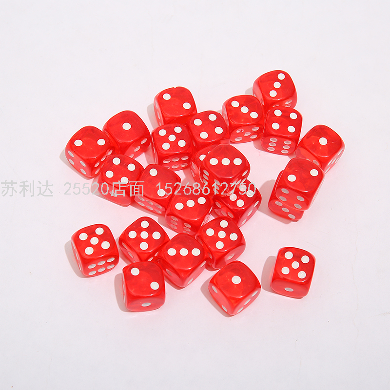 Acrylic Rounded Dice Mahjong Dice Chess Accessories Game Dice 16mm Acrylic Rounded Dice Mahjong Dice Chess Accessories Game Dice 16mm