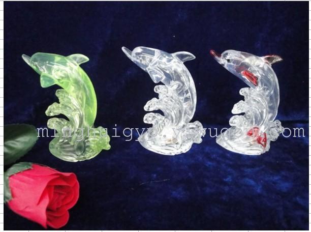 Manufacturers direct hot domestic sales of foreign trade novel single dolphin light acrylic dolphin light acrylic crafts acrylic clown fish light