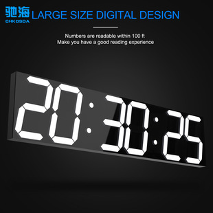 Clock Wall Clock Nordic Digital Clock Simple Living Room Decoration LED Wall Hanging 3D Bluetooth Clock Acrylic Mirror