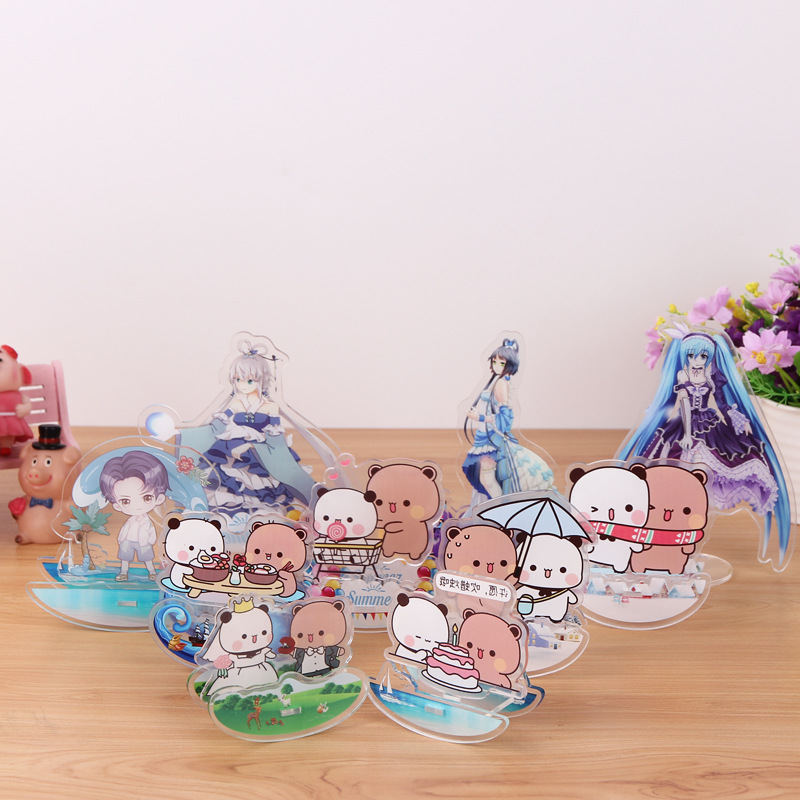 Acrylic Key Chain Customization Cartoon Color Picture Standee Customized Star DIY Anime Hanging Ornament Hanging Ornament Gift in Stock
