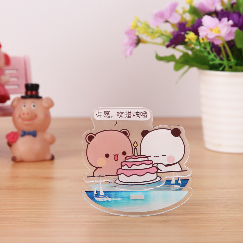 Acrylic Key Chain Customization Cartoon Color Picture Standee Customized Star DIY Anime Hanging Ornament Hanging Ornament Gift in Stock