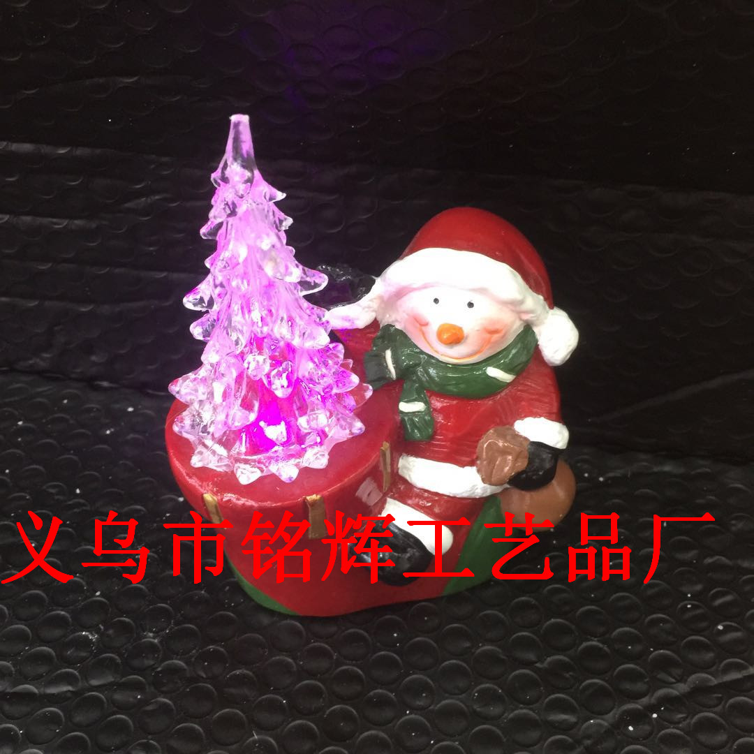 Export Christmas decoration acrylic led led tree ceramic Santa set gifts Export Christmas decoration acrylic led led tree ceramic Santa set gifts