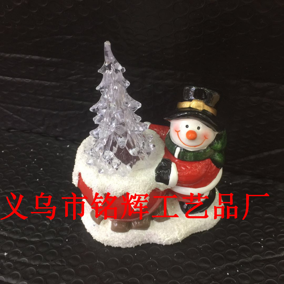 Export Christmas decoration acrylic led led tree ceramic Santa set gifts Export Christmas decoration acrylic led led tree ceramic Santa set gifts