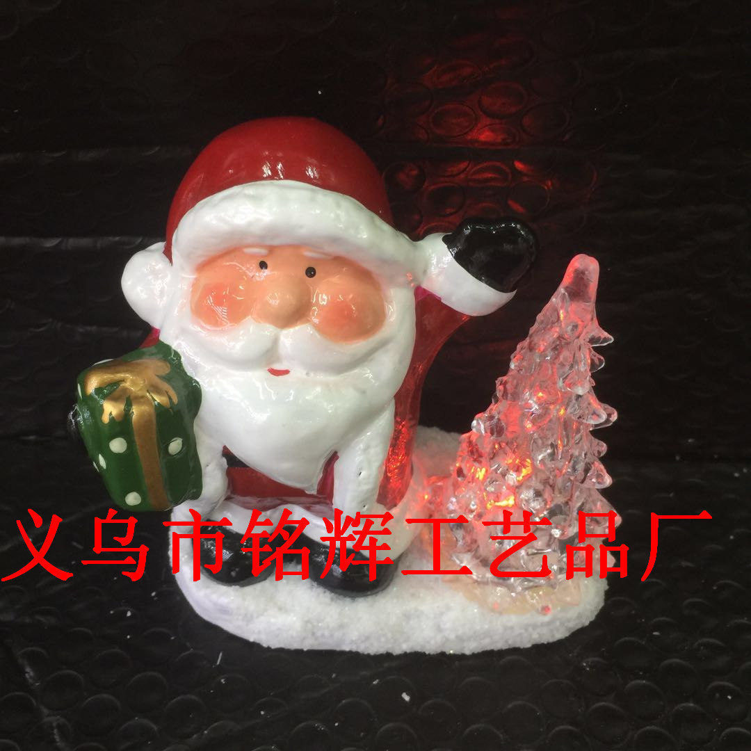 Export Christmas decoration acrylic led led tree ceramic Santa set gifts Export Christmas decoration acrylic led led tree ceramic Santa set gifts