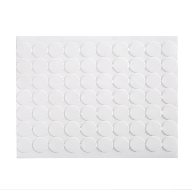 Home Acrylic Traceless Sheer Double-Sided Adhesive Adhesive Creative round Small Film Stickers 70 Pieces
