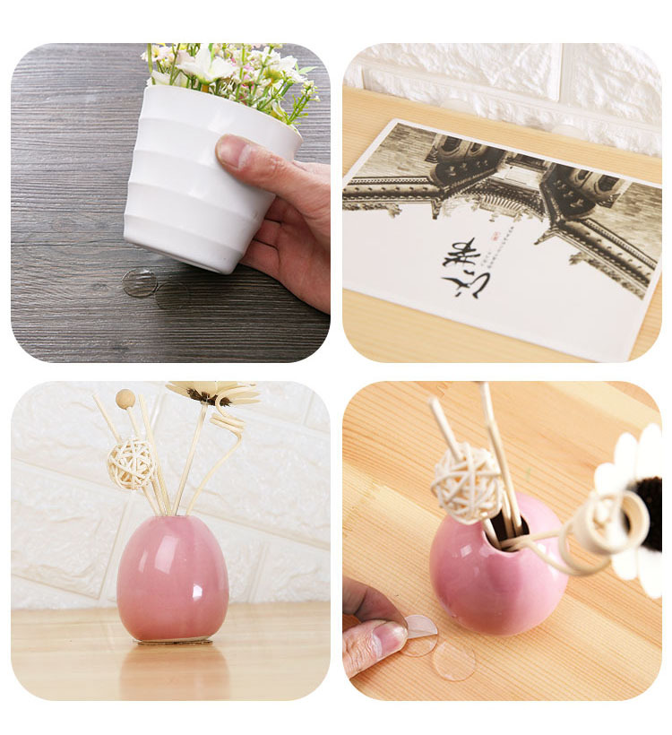 Home Acrylic Traceless Sheer Double-Sided Adhesive Adhesive Creative round Small Film Stickers 70 Pieces Home Acrylic Traceless Sheer Double-Sided Adhesive Adhesive Creative round Small Film Stickers 70 Pieces