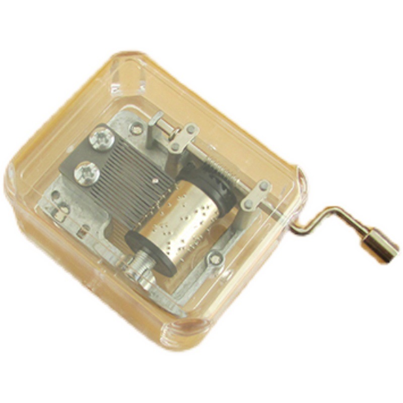 Hand-Cranked Acrylic Music Box Music Box Busy Board DIY Accessories Montessori Busy Box