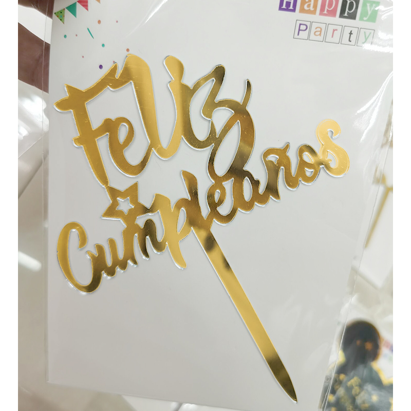 European and American Happy Birthday Party Decoration Dining-Table Decoration Feliz Cumpleanos Acrylic Cake Insertion European and American Happy Birthday Party Decoration Dining-Table Decoration Feliz Cumpleanos Acrylic Cake Insertion