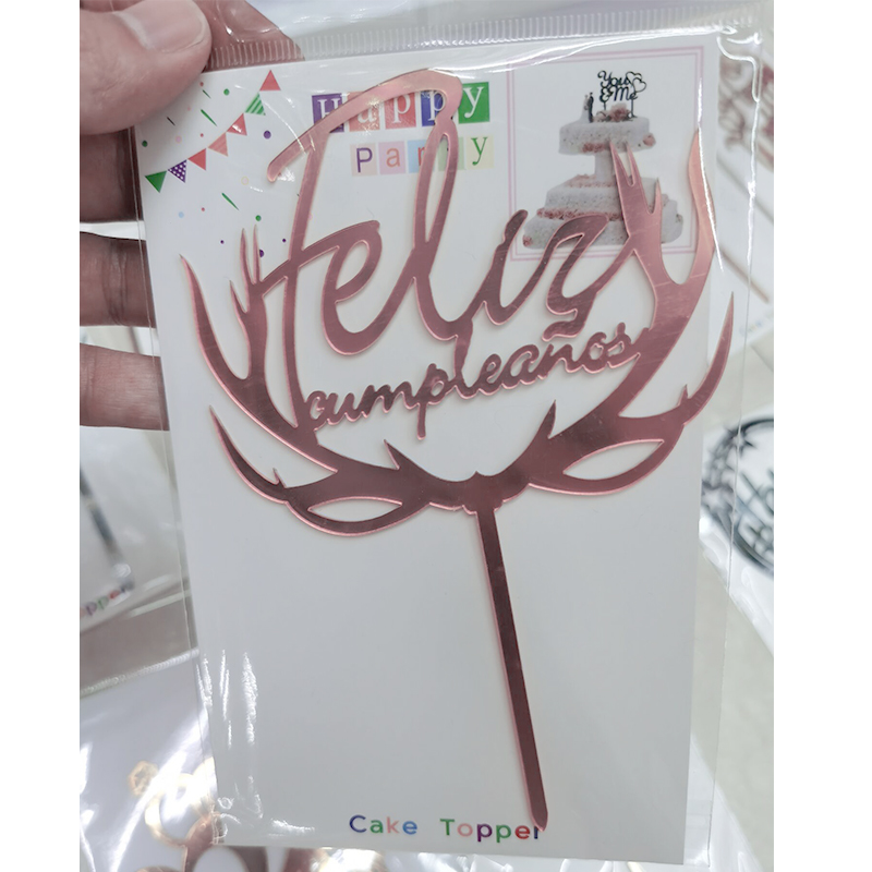 European and American Happy Birthday Party Decoration Dining-Table Decoration Feliz Cumpleanos Acrylic Cake Insertion European and American Happy Birthday Party Decoration Dining-Table Decoration Feliz Cumpleanos Acrylic Cake Insertion