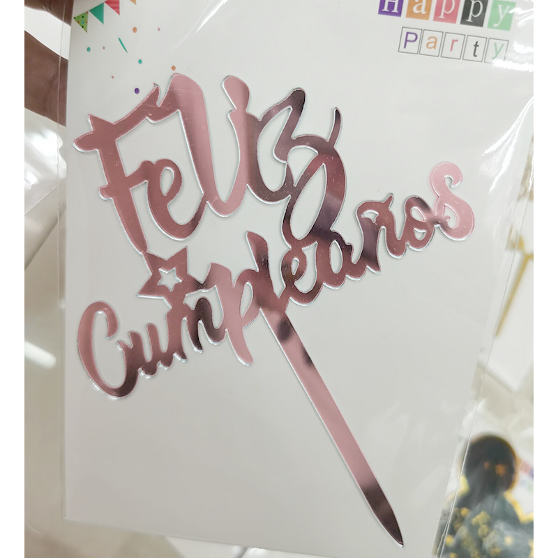European and American Happy Birthday Party Decoration Dining-Table Decoration Feliz Cumpleanos Acrylic Cake Insertion European and American Happy Birthday Party Decoration Dining-Table Decoration Feliz Cumpleanos Acrylic Cake Insertion