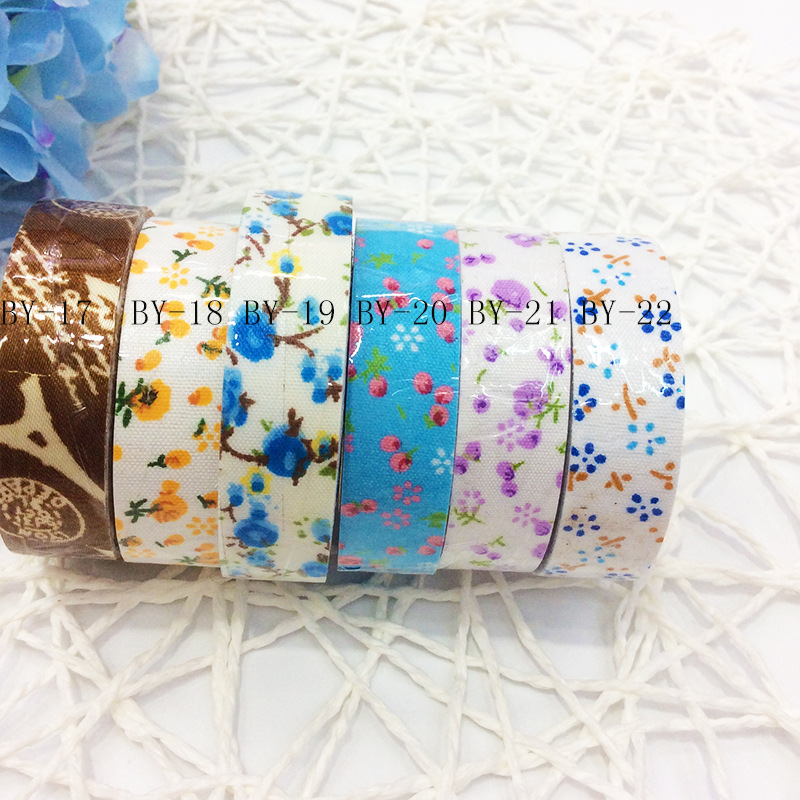 Small Floral Fabric Cloth Cotton Cloth Wide Band DIY Album Accessories Sticker Diary Decorative Stickers Small Floral Fabric Cloth Cotton Cloth Wide Band DIY Album Accessories Sticker Diary Decorative Stickers