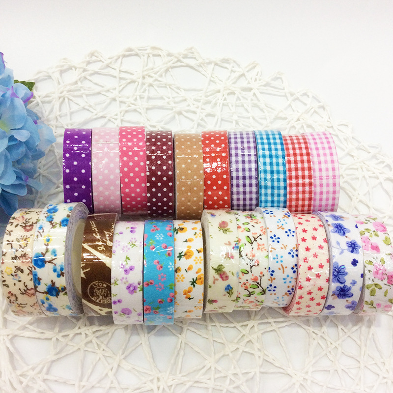 Small Floral Fabric Cloth Cotton Cloth Wide Band DIY Album Accessories Sticker Diary Decorative Stickers Small Floral Fabric Cloth Cotton Cloth Wide Band DIY Album Accessories Sticker Diary Decorative Stickers