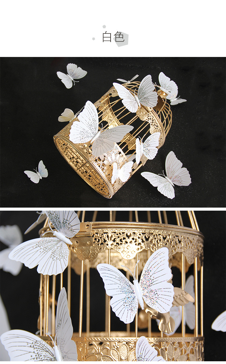 Colorful Single Layer 12 PCs PVC Butterfly Wedding Party Wall Decoration Magnetic Sticker 3D Three-Dimensional Butterfly Wall Sticker Colorful Single Layer 12 PCs PVC Butterfly Wedding Party Wall Decoration Magnetic Sticker 3D Three-Dimensional Butterfly Wall Sticker