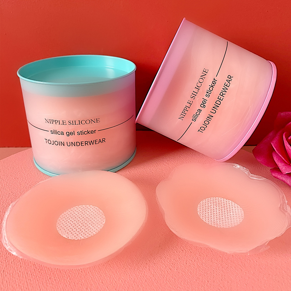 Cross-Border Hot Chest Paste Silicone Nipple Coverage Chest Pad Nipple Stick Anti-Exposure Nipple Petals Invisible Silicone Nipple Sticker