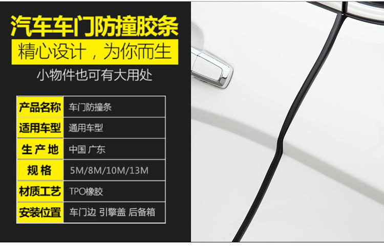 Strip Car Invisible AntiScratch Decoration Adhesive Strip Body AntiScratch Strips Bump Proof Protective Sticker